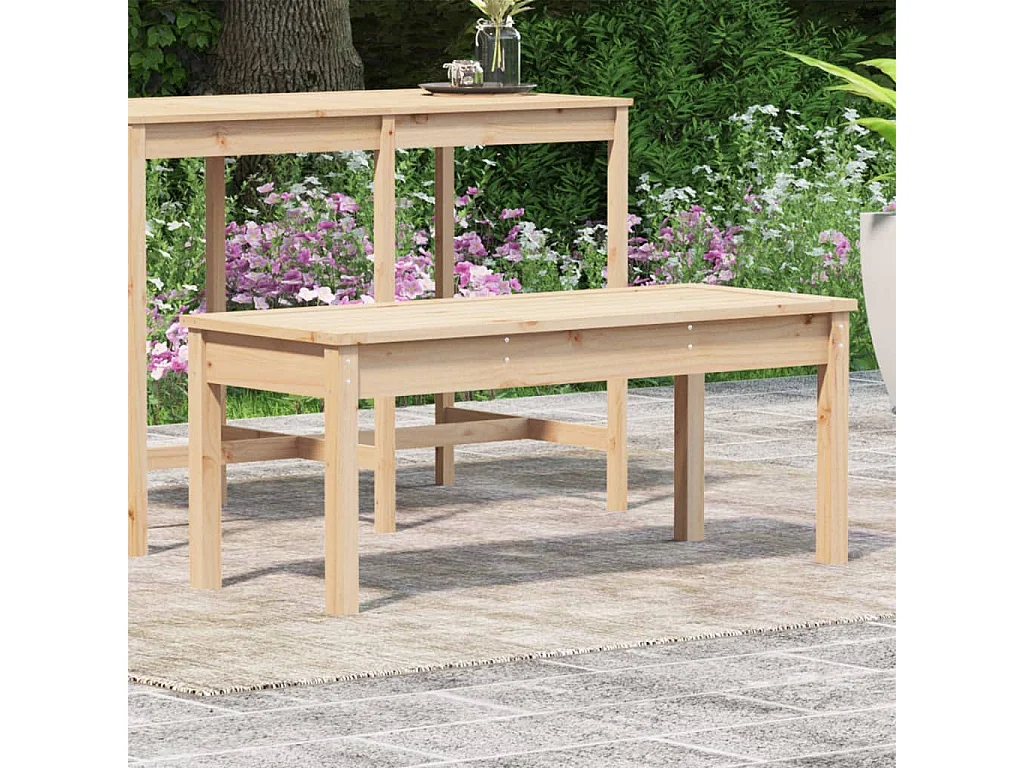 Banc de jardin 109x44x45 cm bois massif de pin
