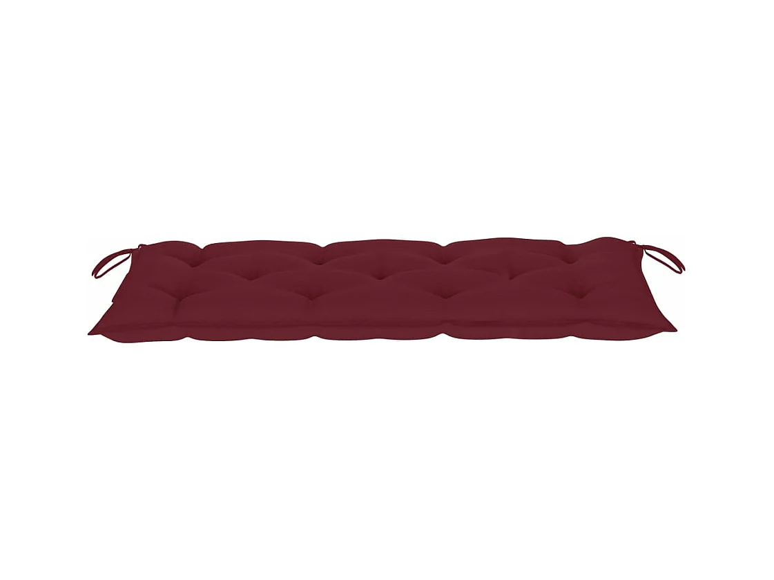 Banc de jardin pliable avec coussin 118 cm Bambou