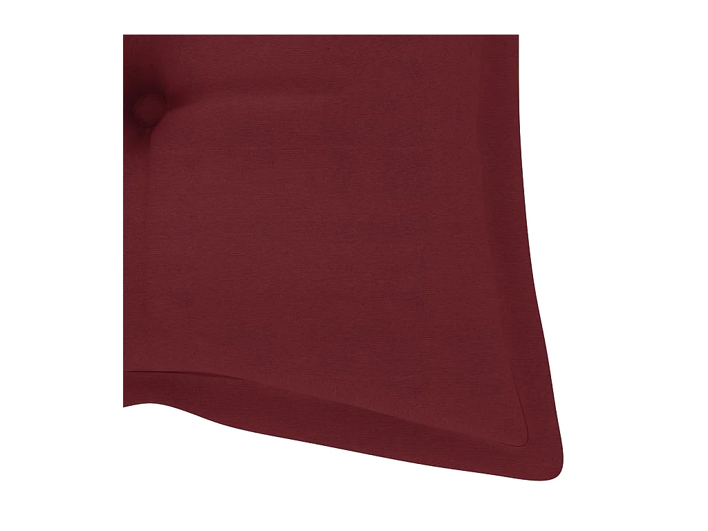 Banc de jardin pliable avec coussin 118 cm Bambou