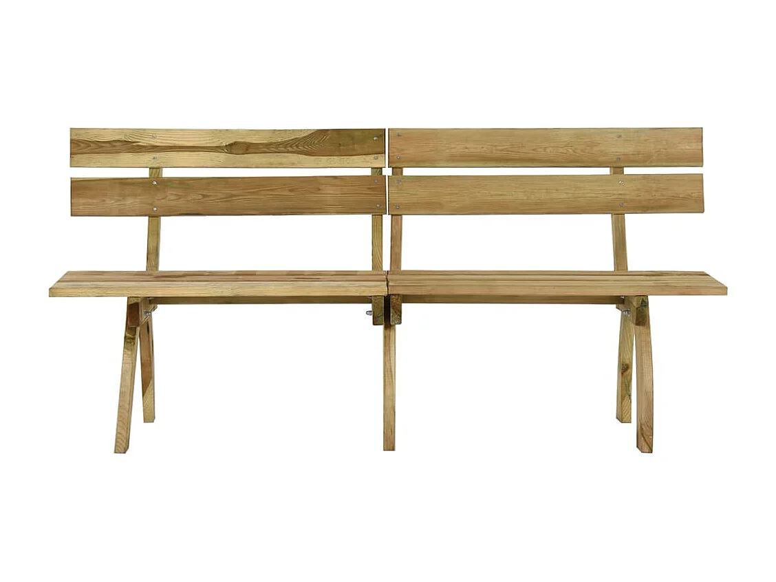 Gartenbank 220 cm aus imprägniertem Kiefernholz