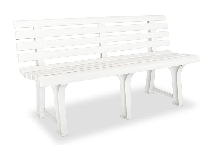 Panca da giardino in resina resistente alle intemperie, realizzata in Germania, colore verde