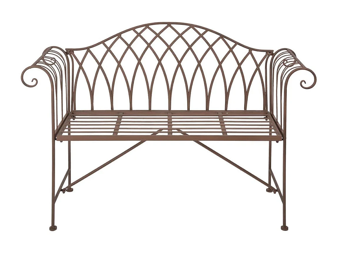 Esschert Design Banc de jardin métal de style anglais ancien MF009