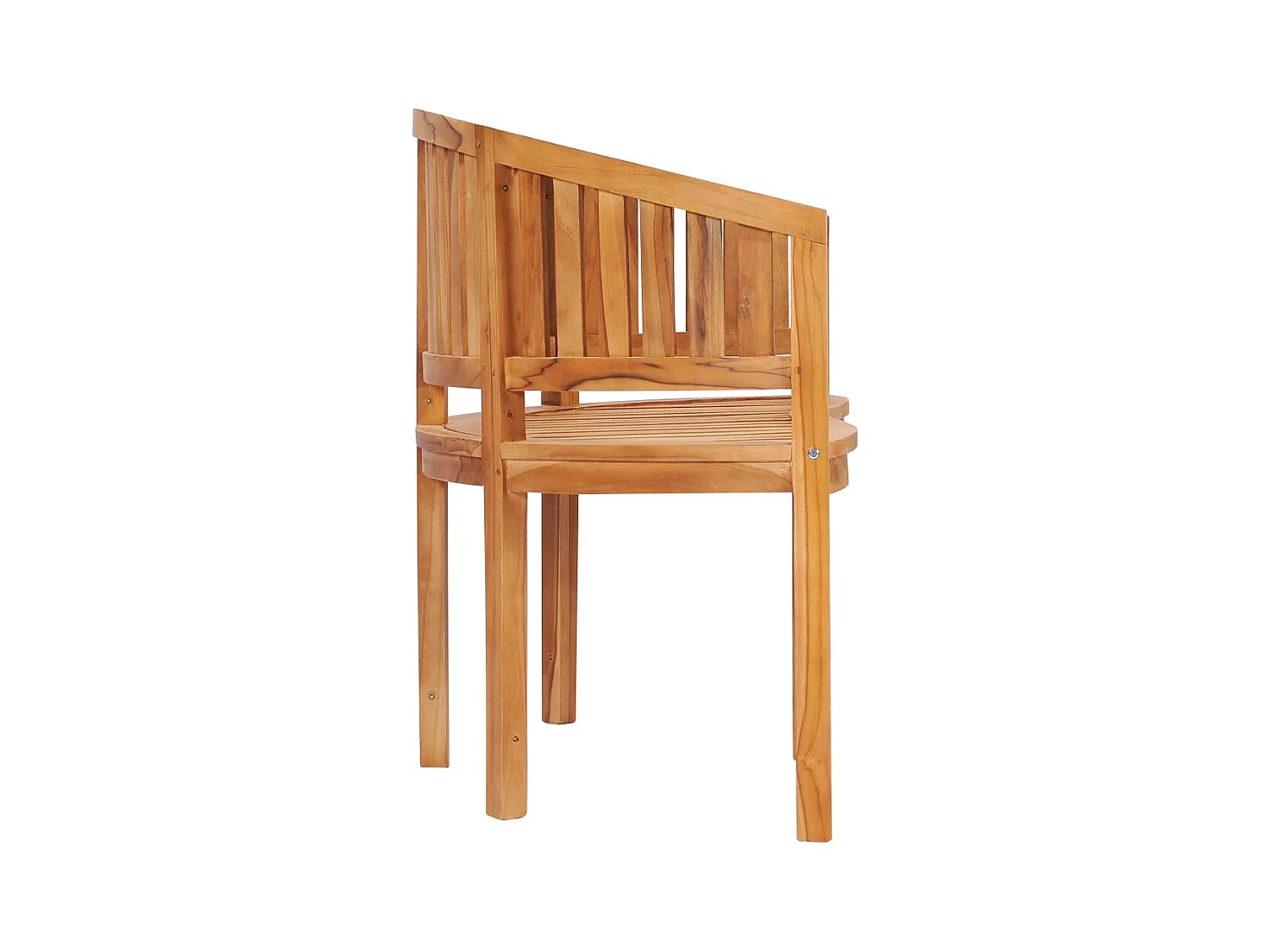Banc de jardin en forme de banane 120 cm Teck solide