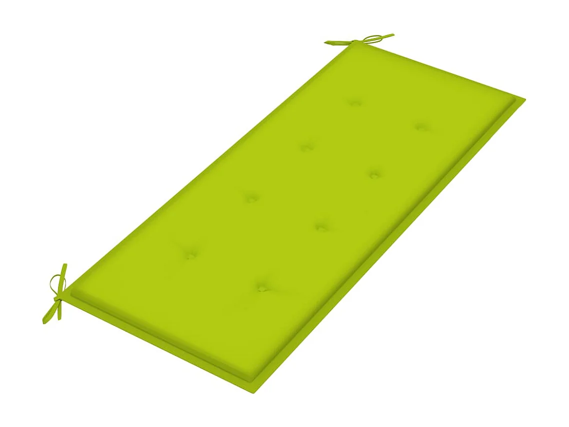 Banc de jardin 3 places avec coussin 150 cm Gris Eucalyptus