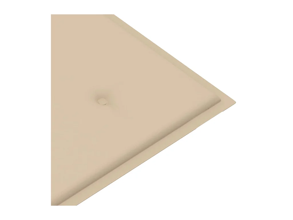 Batavia bank met beige kussen 120 cm Massief teakhout