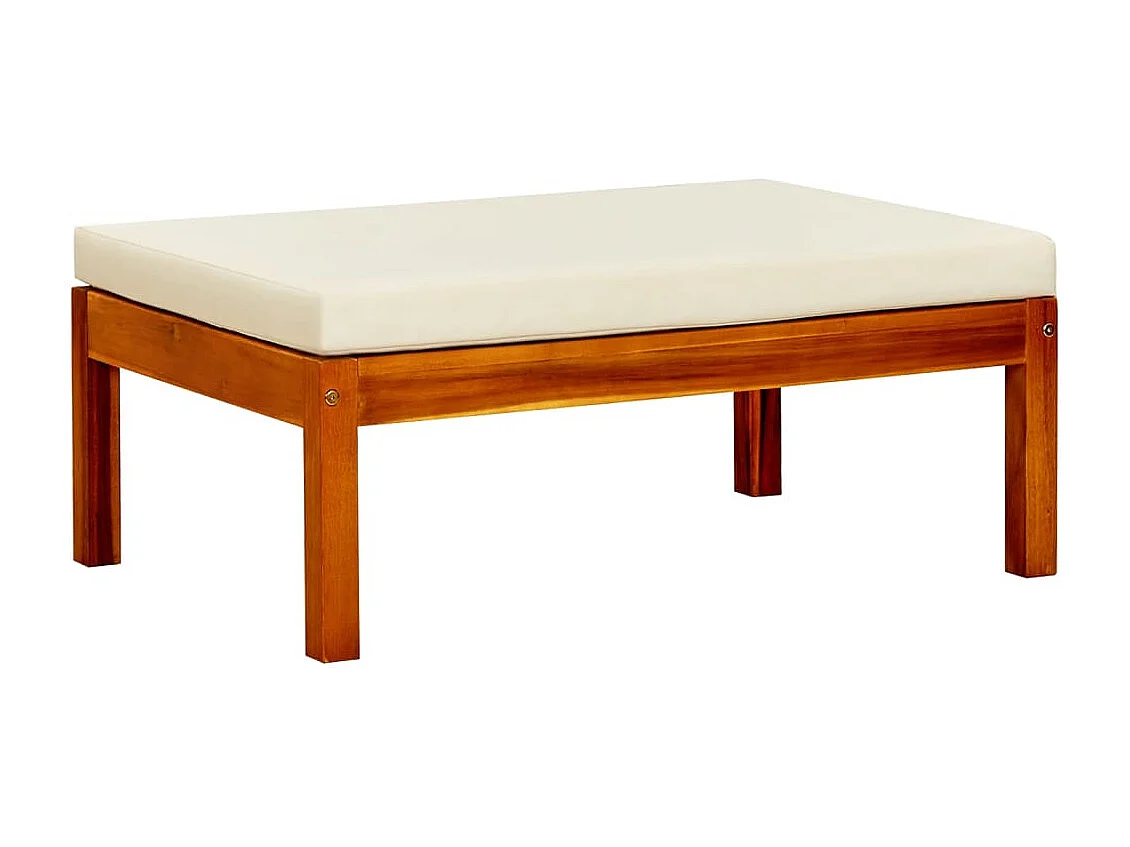 Banc de jardin avec auvent et repose-pieds Bois d'acacia solide