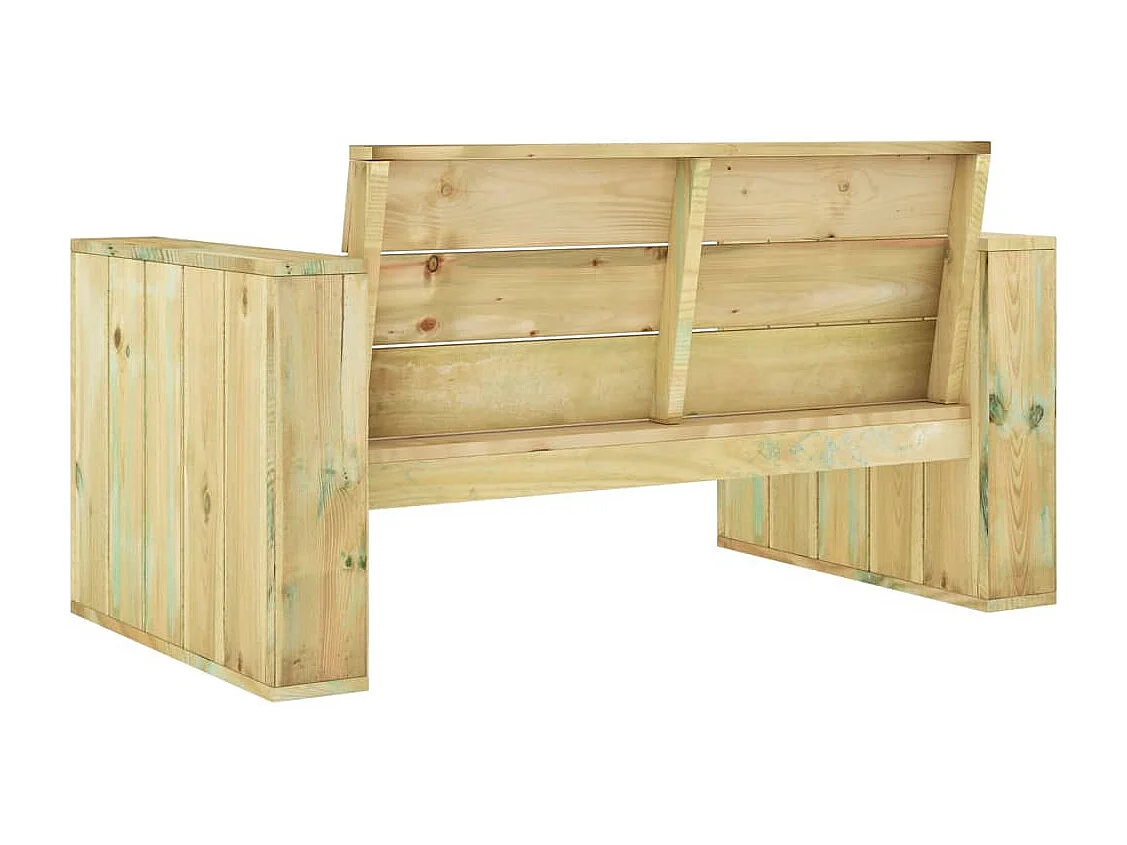 Banc de jardin 139 cm bois de pin imprégné