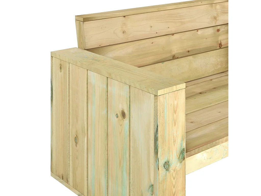 Banc de jardin 139 cm bois de pin imprégné