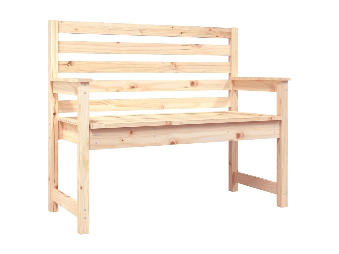 Banc de jardin 109x48x91,5 cm bois massif de pin