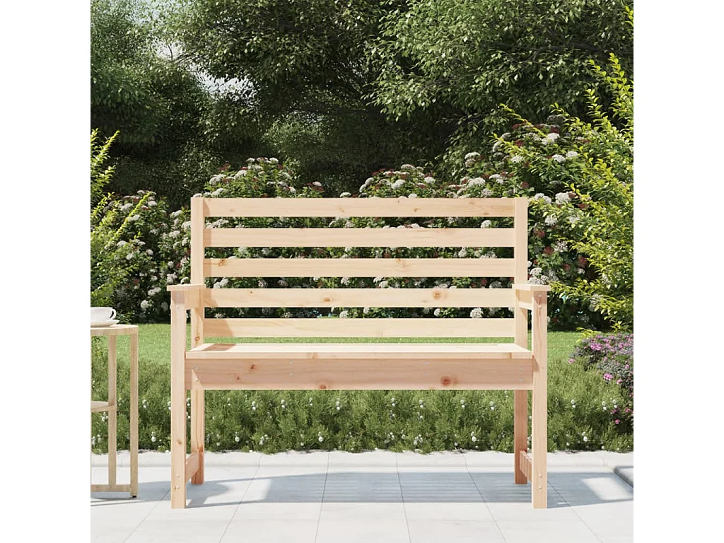 Banc de jardin 109x48x91,5 cm bois massif de pin