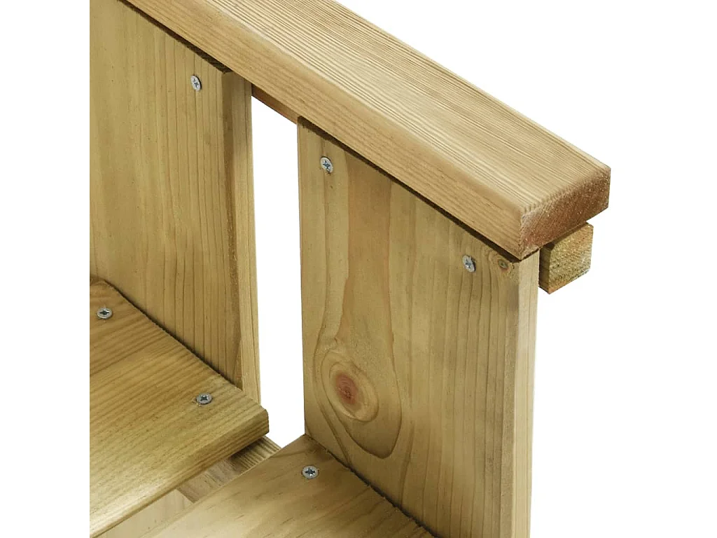 Banc de jardin 121 cm bois de pin imprégné