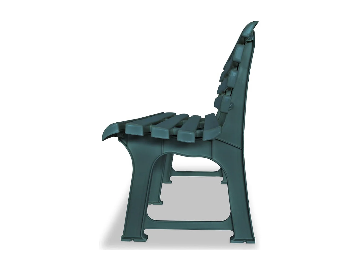 Banco de jardim 145,5 cm plástico verde