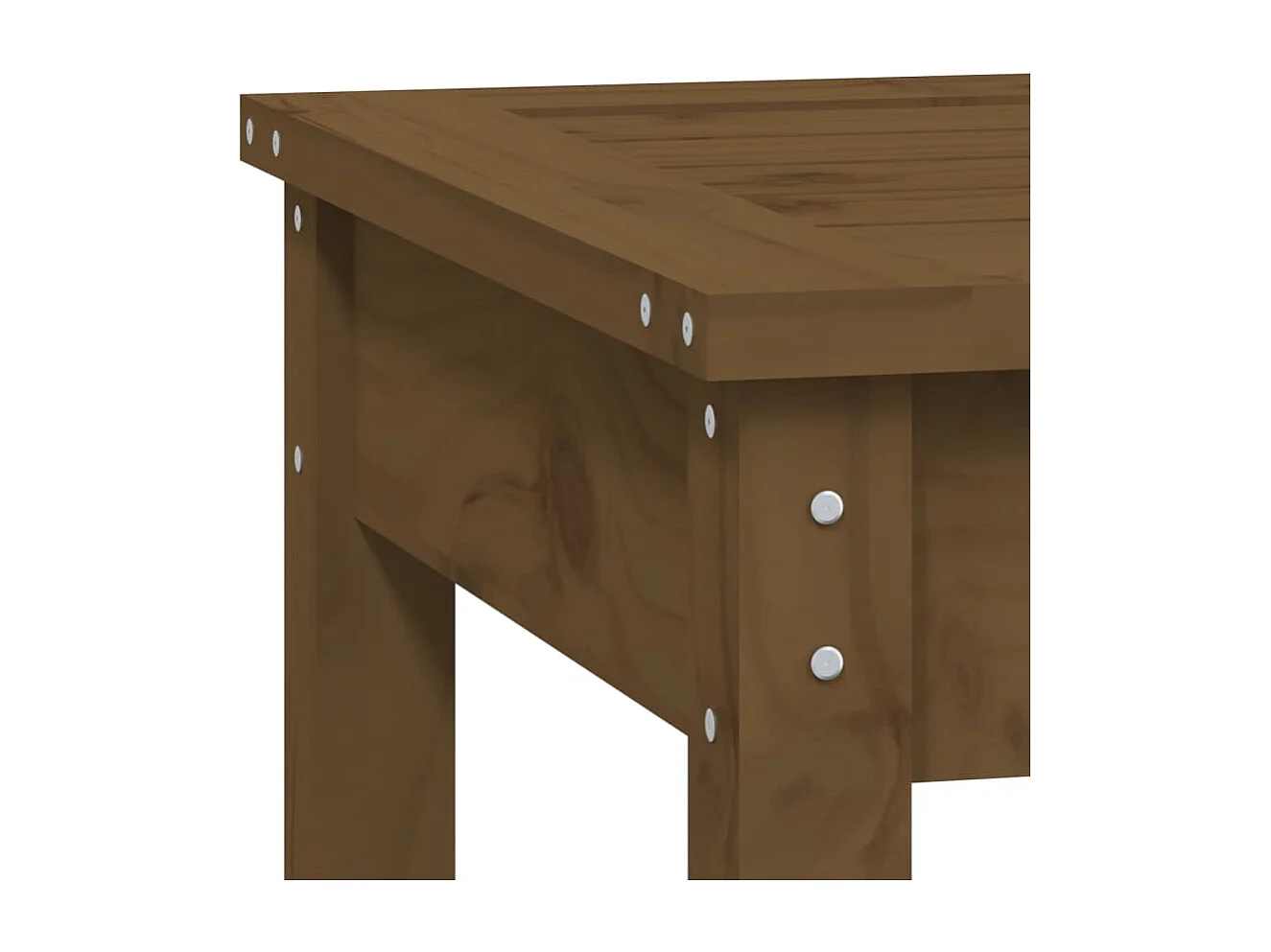 Panca da giardino marrone miele 80x44x45 cm in legno di pino massiccio