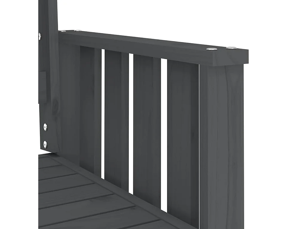 Panca da giardino con tavolo a 2 posti in legno massello di pino