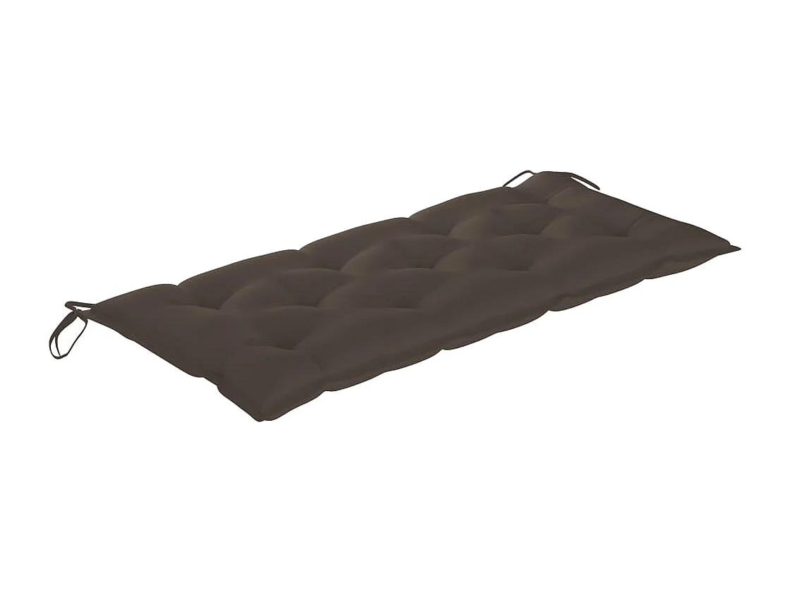 Banc de jardin avec coussin 120 cm Bambou