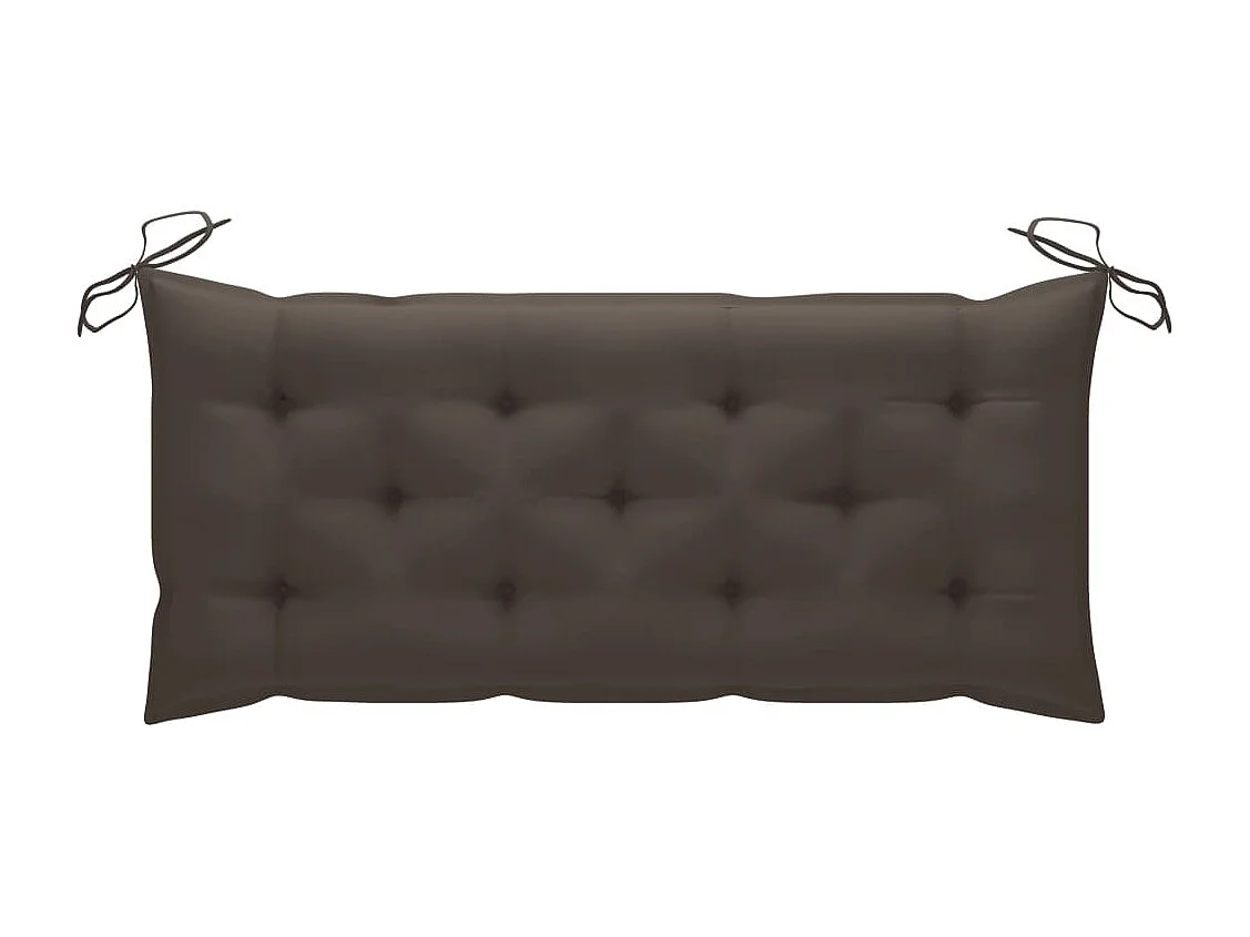 Banc de jardin avec coussin 120 cm Bambou