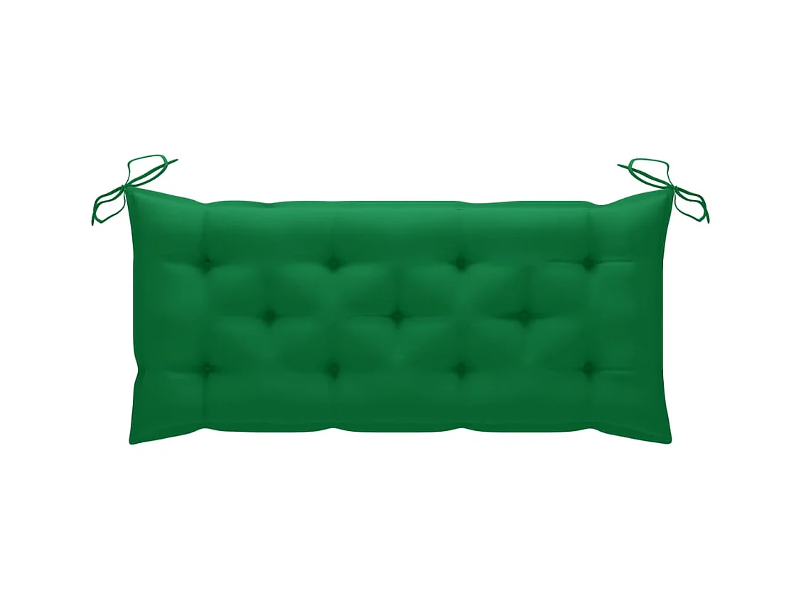 Opvouwbare tuinbank met kussen 118 cm Bamboe