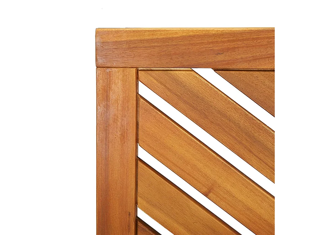 Banco de jardín 109 cm madera maciza de acacia