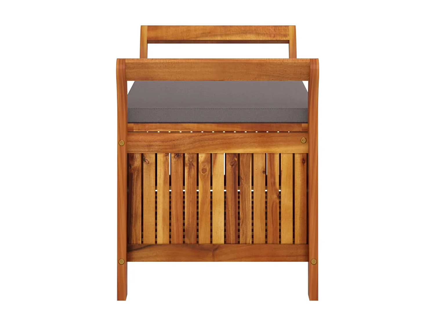 Banc de rangement de jardin avec coussin 91 cm Bois d'acacia