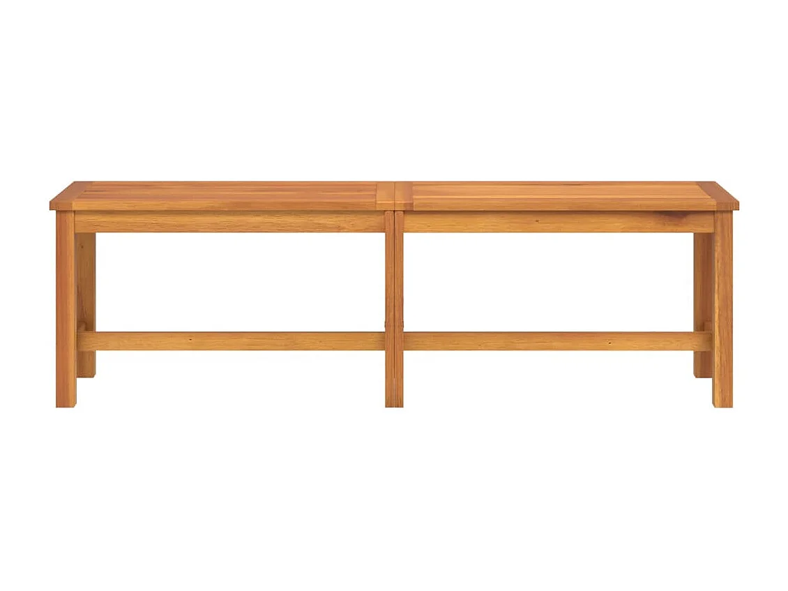 Banco de jardim 150x35x45 cm madeira maciça de acácia