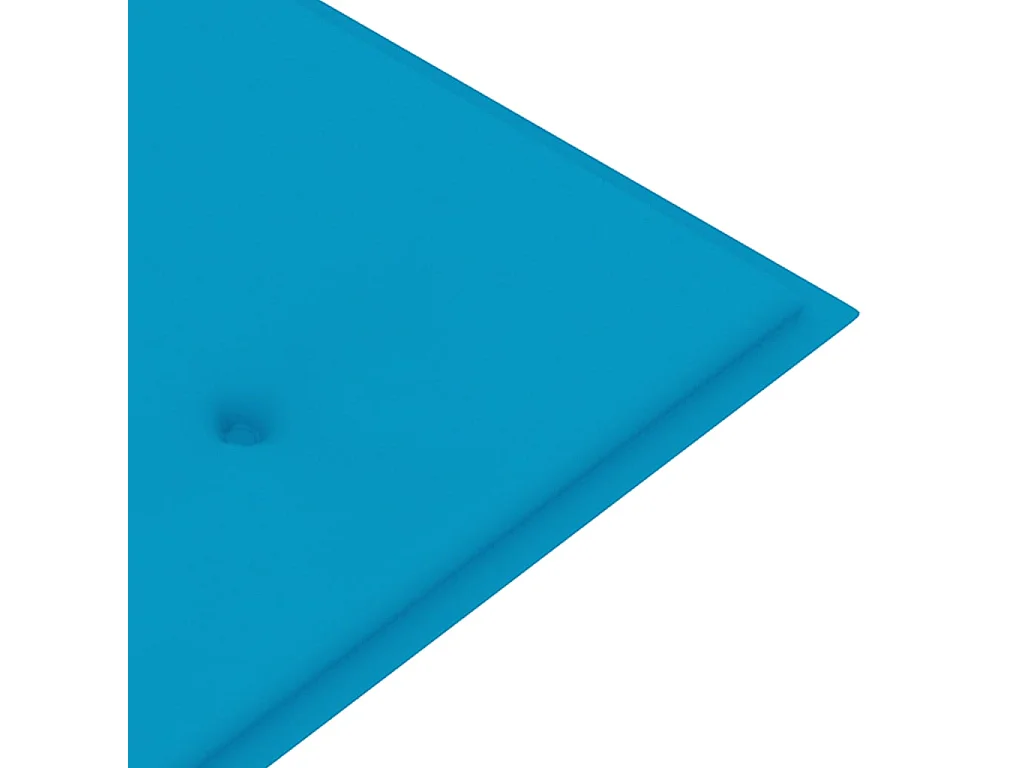 Banco de jardín apilable y cojín 159 cm Madera maciza de teca