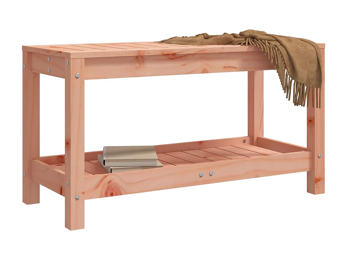 Banco de jardim 82,5x35x45 cm madeira maciça Douglas