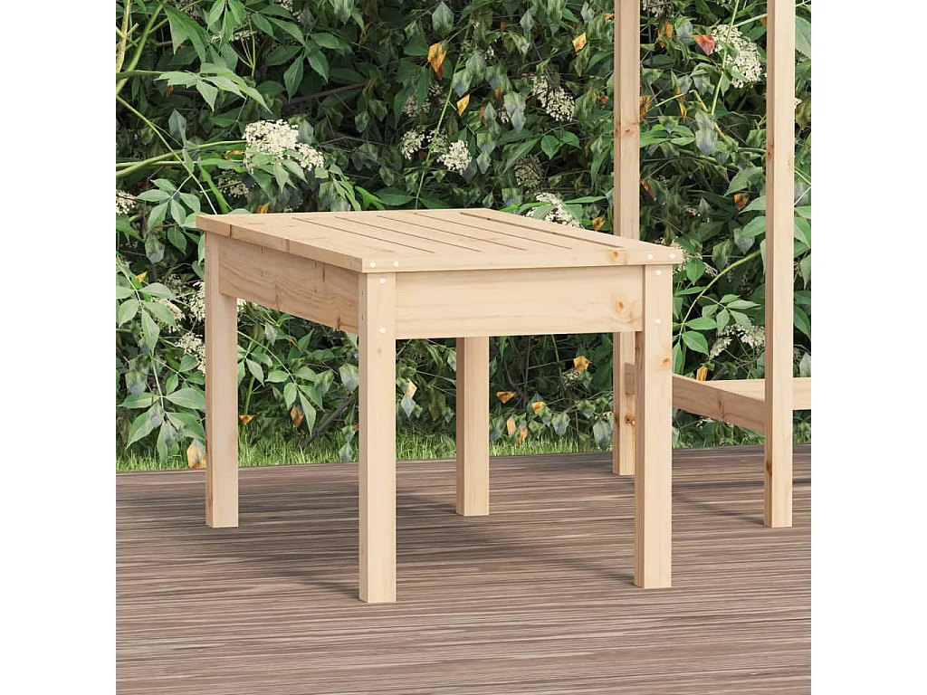 Panca da giardino 80x44x45 cm in legno di pino massiccio