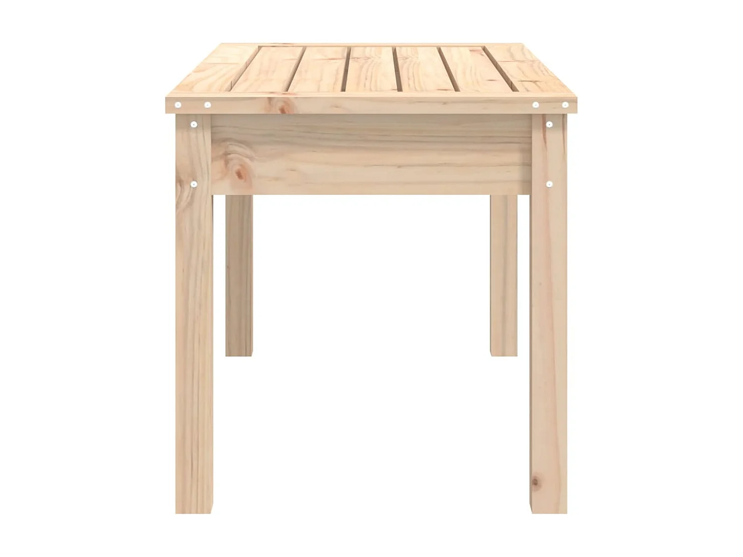 Panca da giardino 80x44x45 cm in legno di pino massiccio