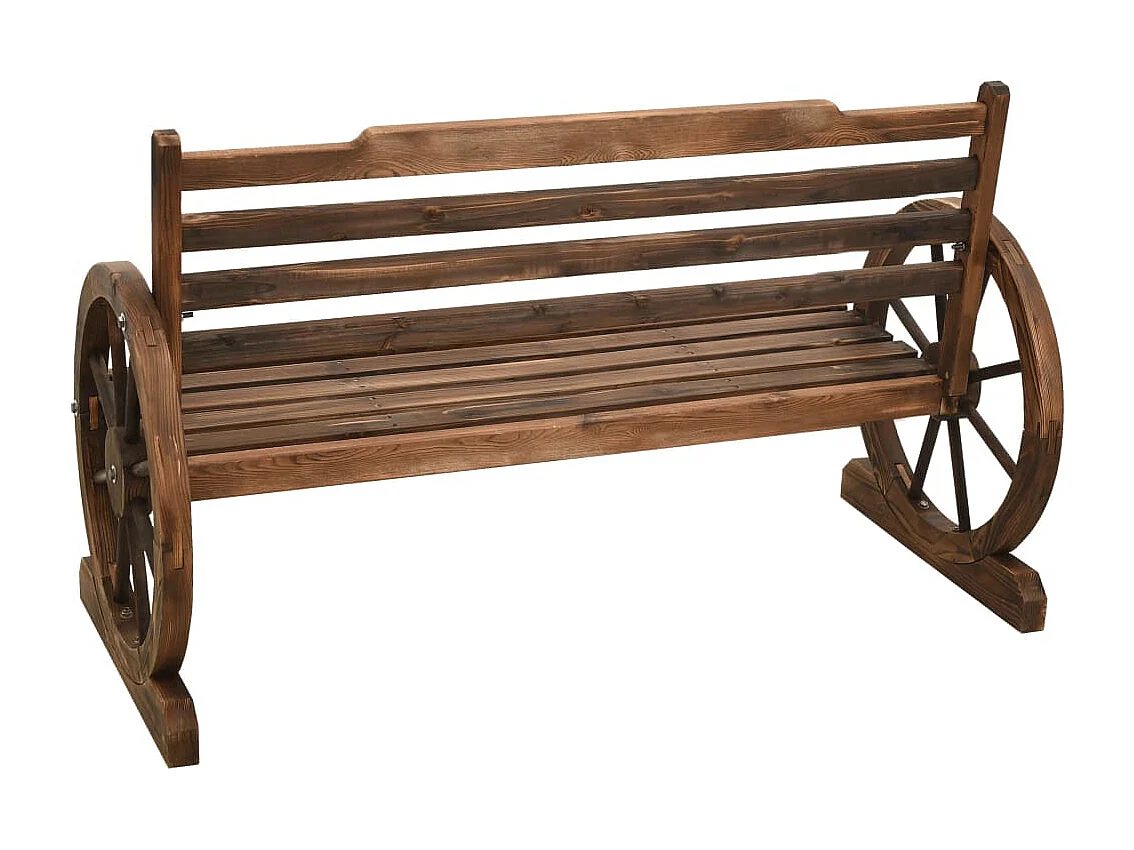 Gartenbank 112 cm aus massivem Tannenholz