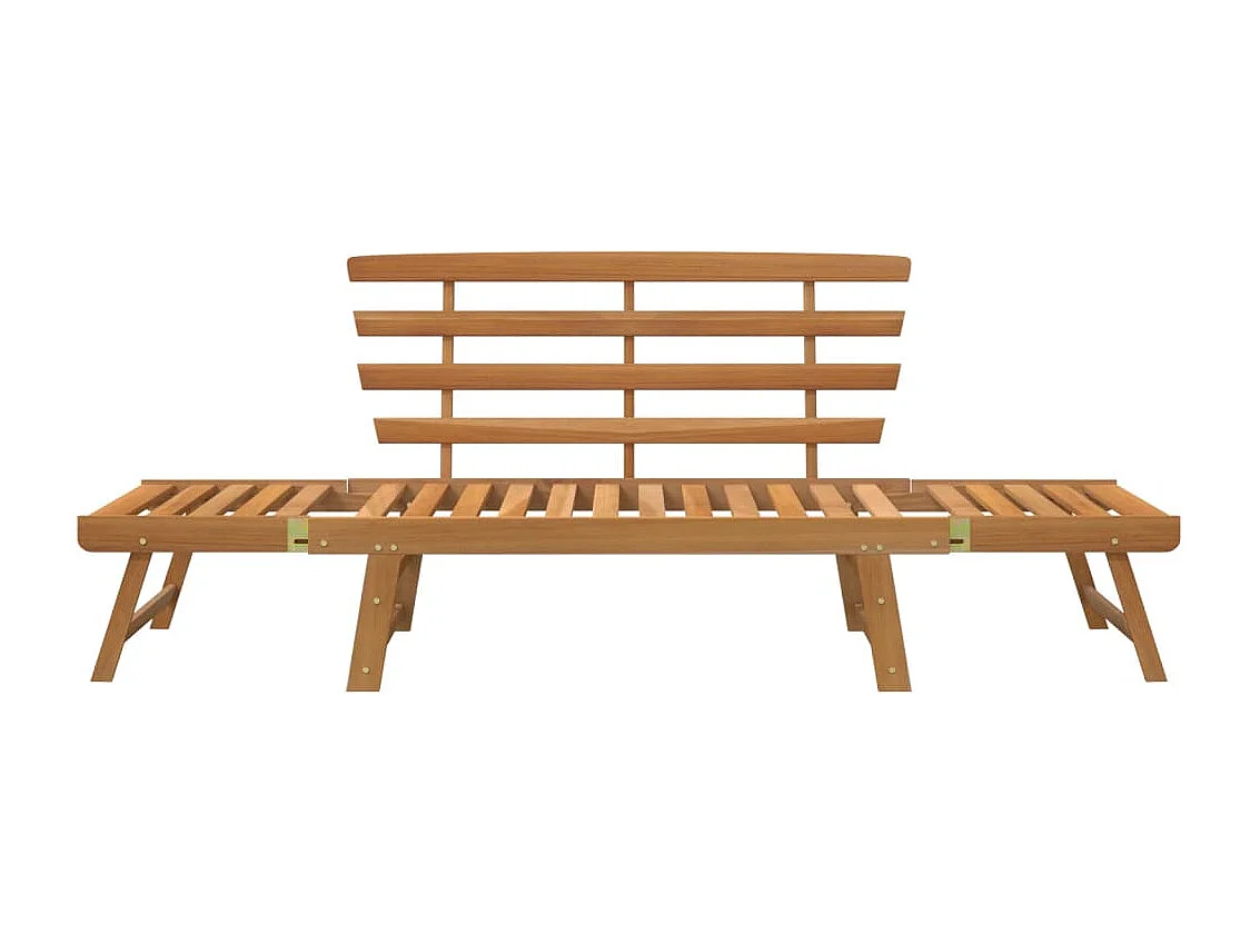 2-in-1-Gartenbank 190 cm Massives Akazienholz