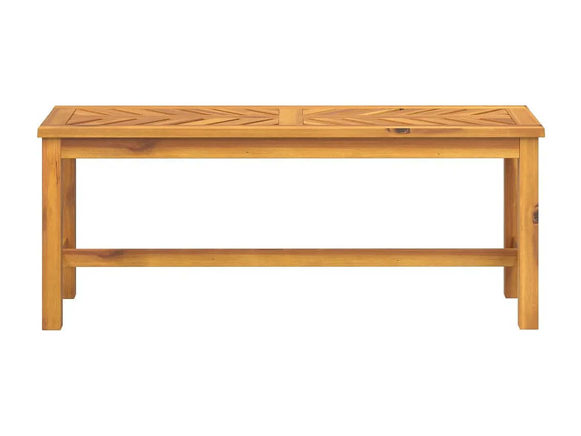 Banco de jardín 110 cm de madera maciza de acacia