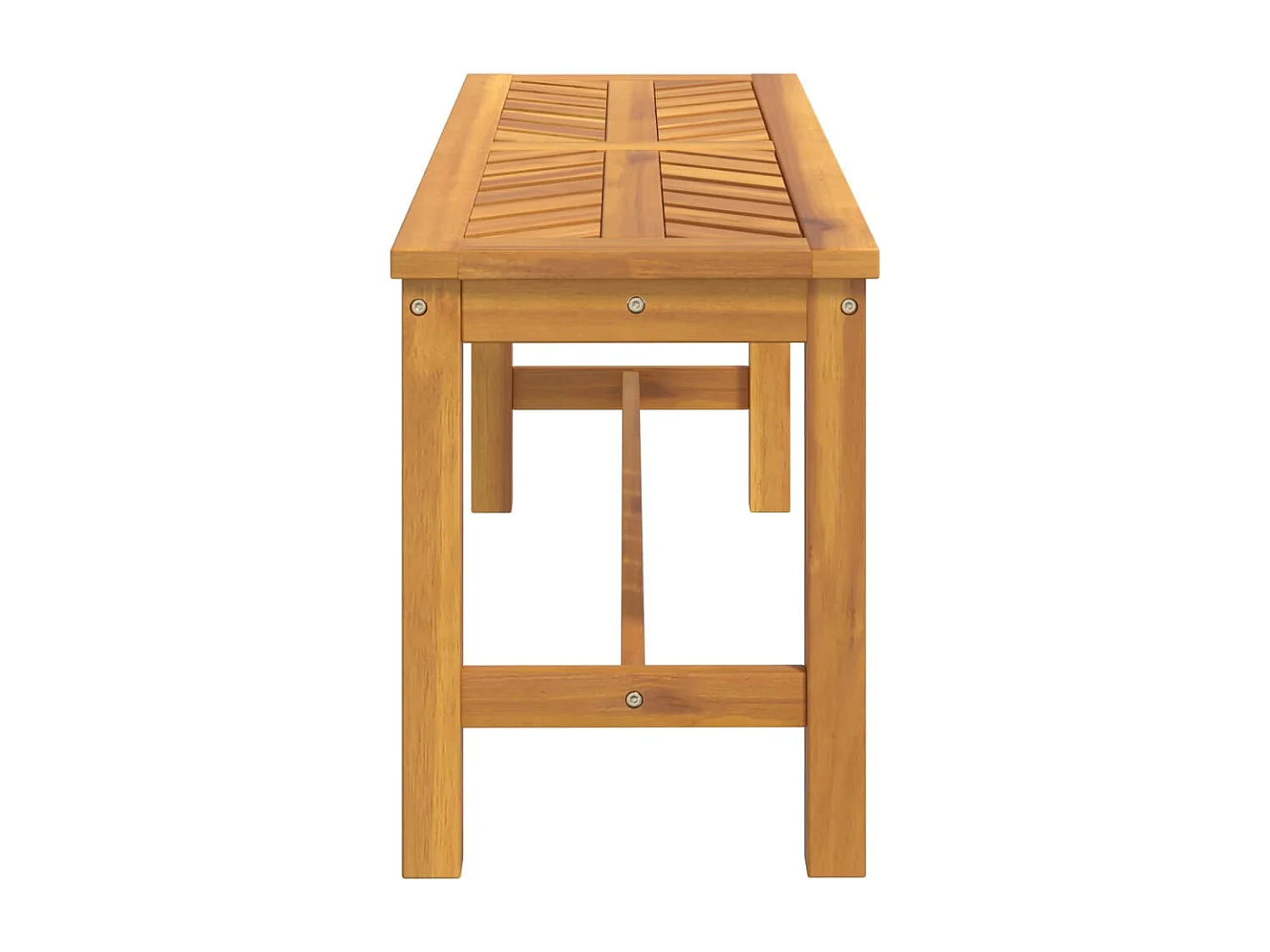 Banco de jardín 110 cm de madera maciza de acacia