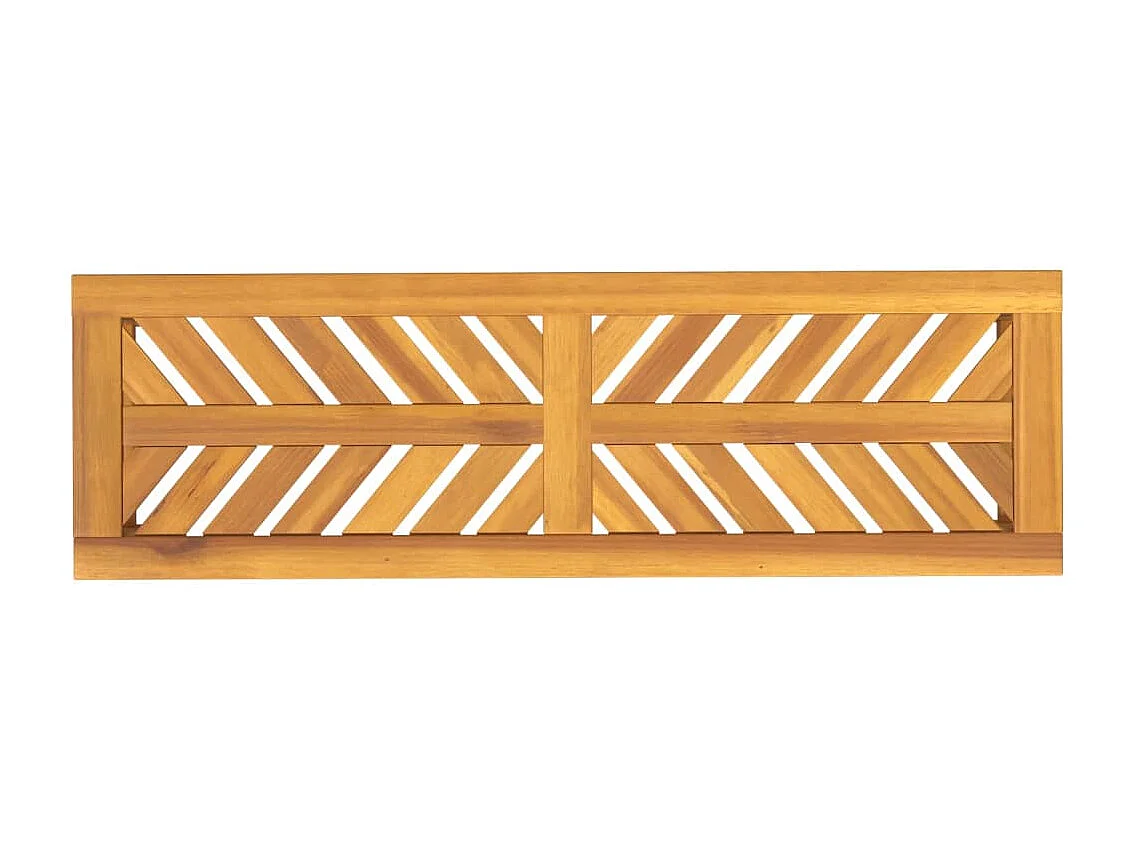 Banco de jardín 110 cm de madera maciza de acacia