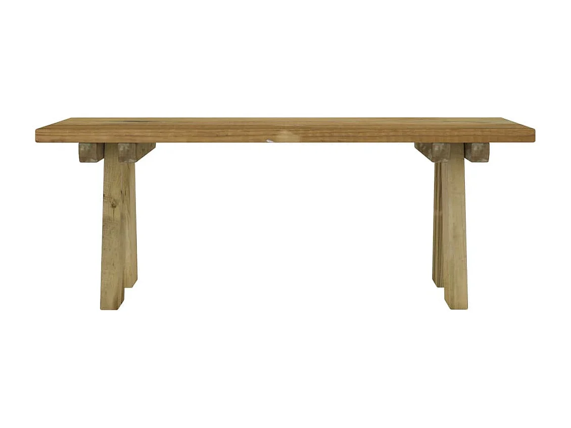 Banc de jardin 110 cm bois de pin massif imprégné