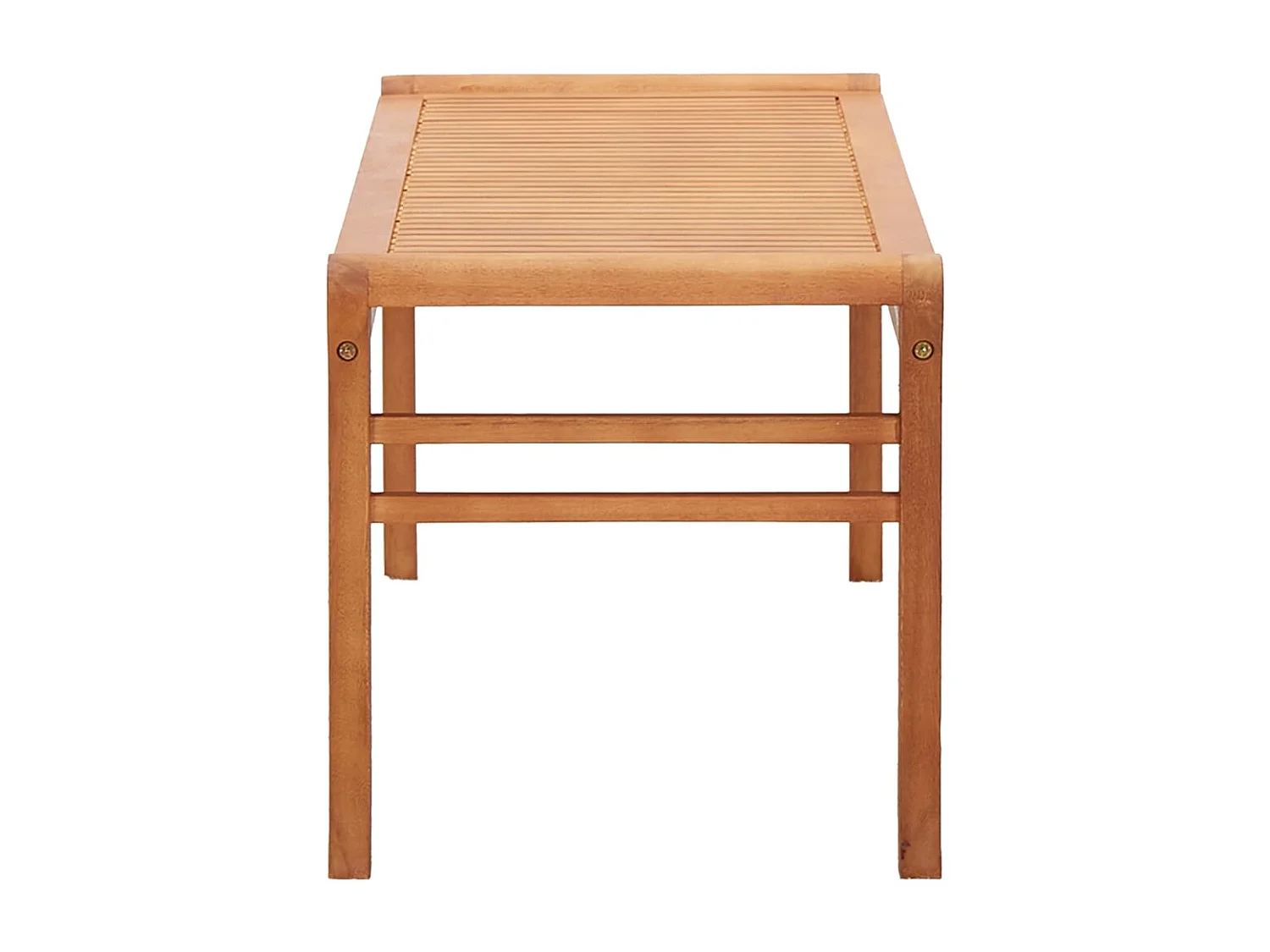 Panca da giardino a 2 posti 120 cm Legno massello di eucalipto