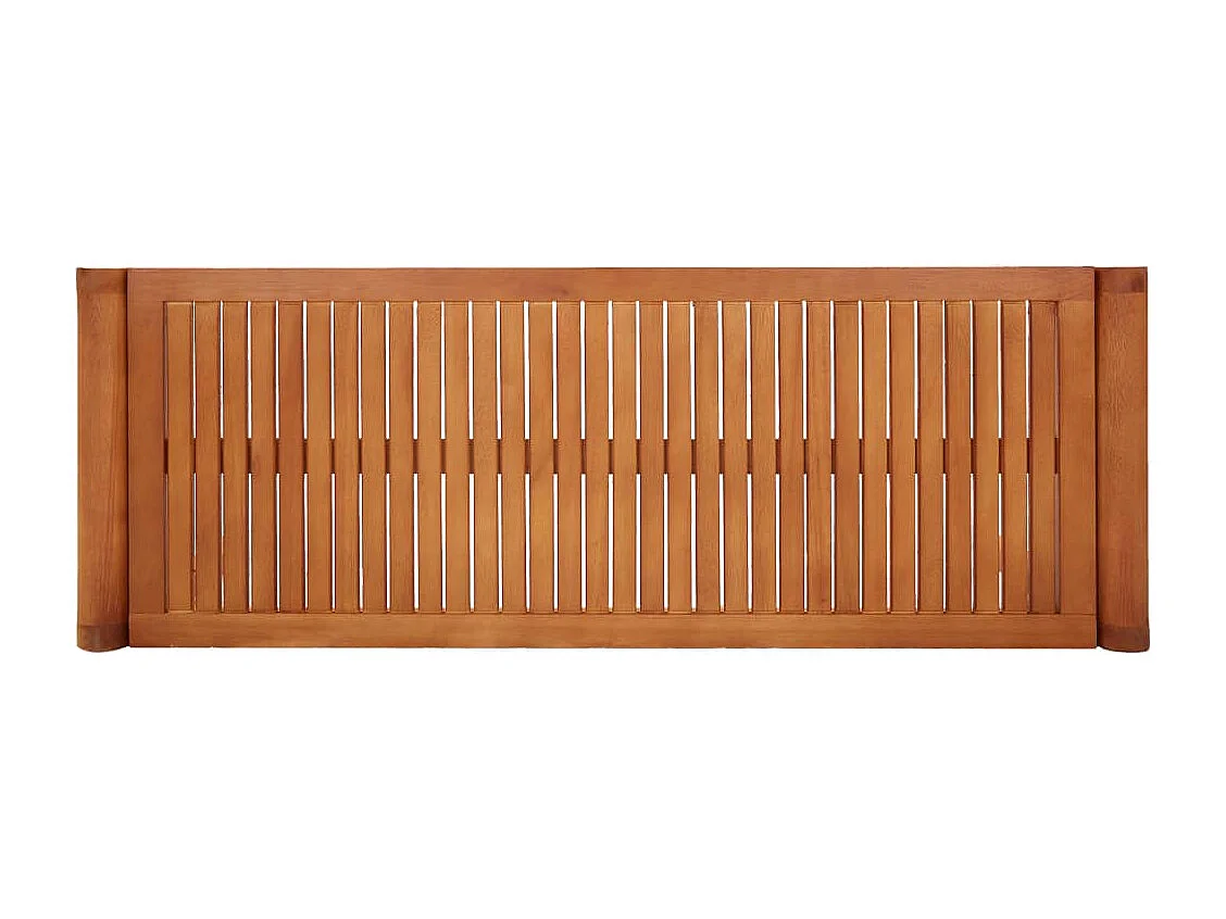 Banco de jardín 2 plazas 120 cm Madera maciza de eucalipto