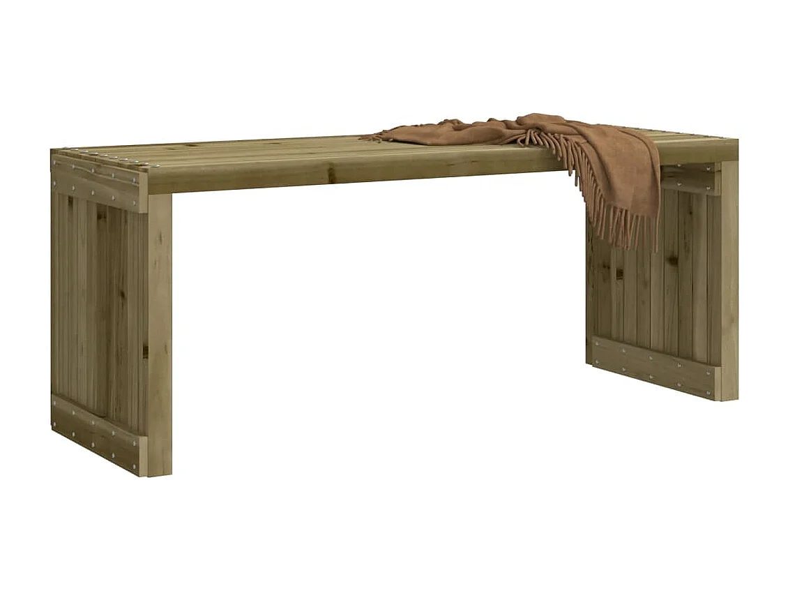 Banc de jardin extensible 212,5x40,5x45 cm bois de pin imprégné