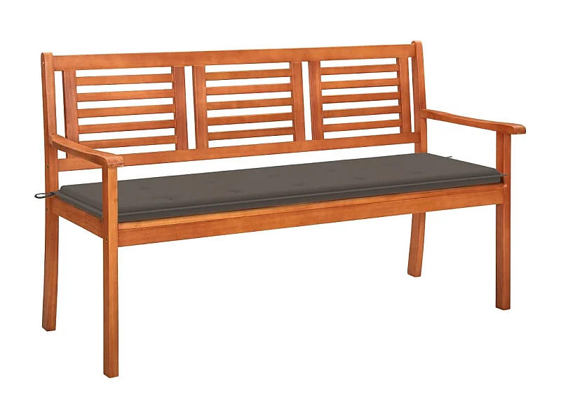 3-zits tuinbank met kussen 150 cm Eucalyptushout