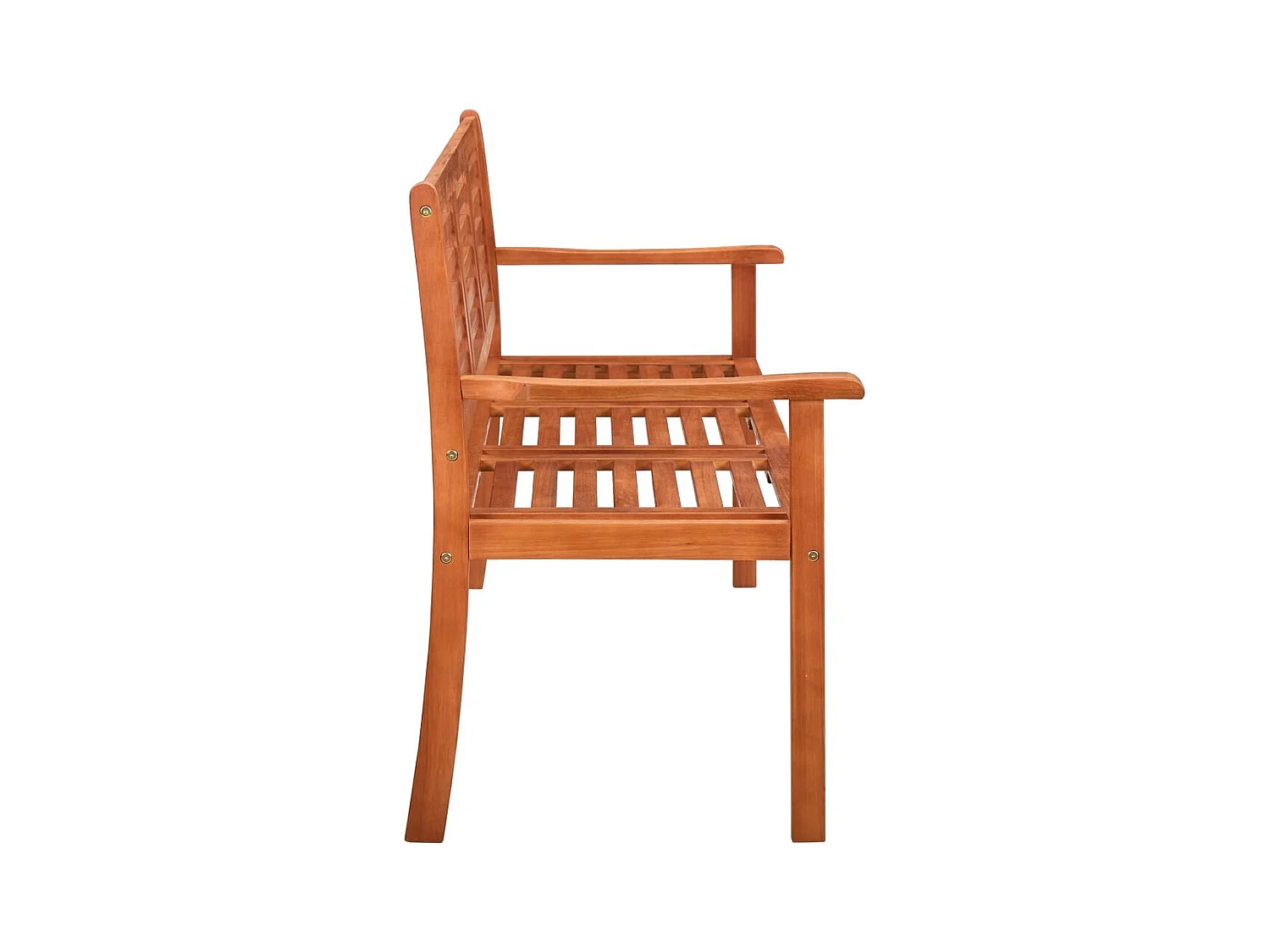 Banc de jardin 3 places avec coussin 150 cm Bois d'eucalyptus