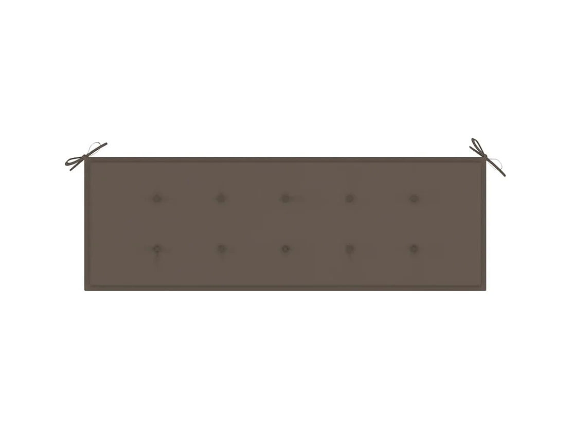 Banc de jardin 3 places avec coussin 150 cm Bois d'eucalyptus
