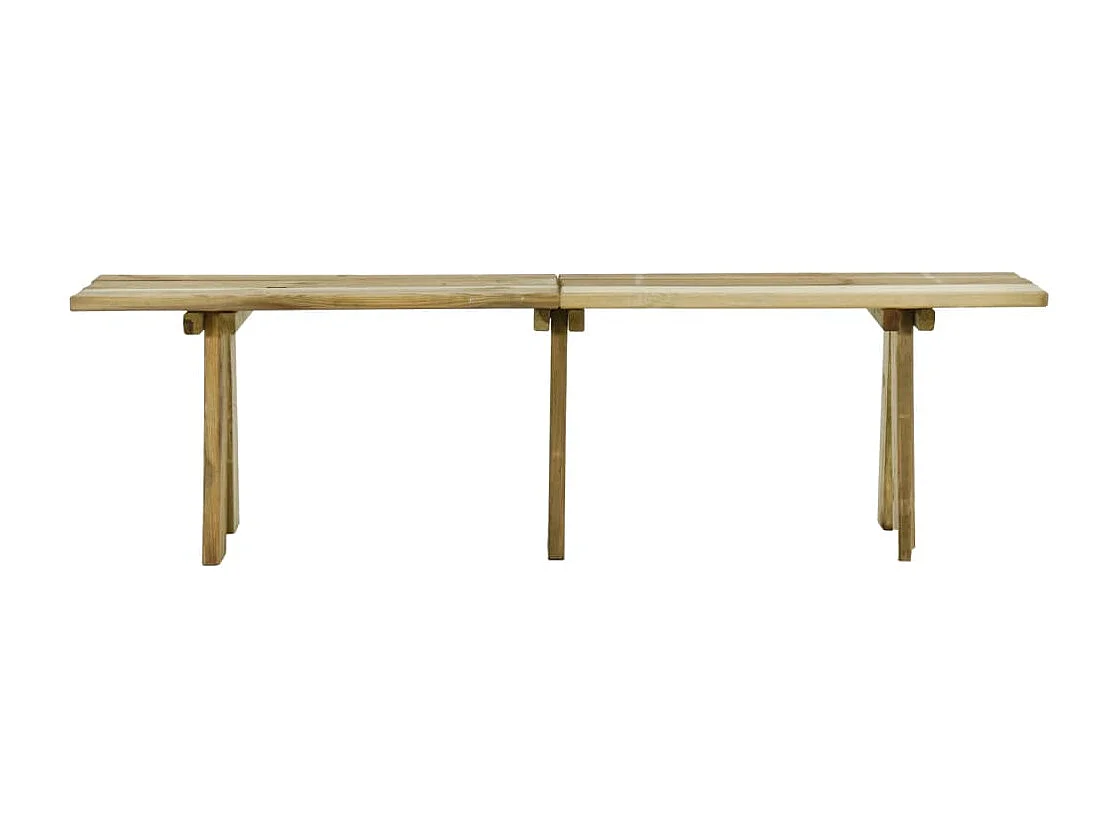 Banc de jardin 160 cm bois de pin massif imprégné