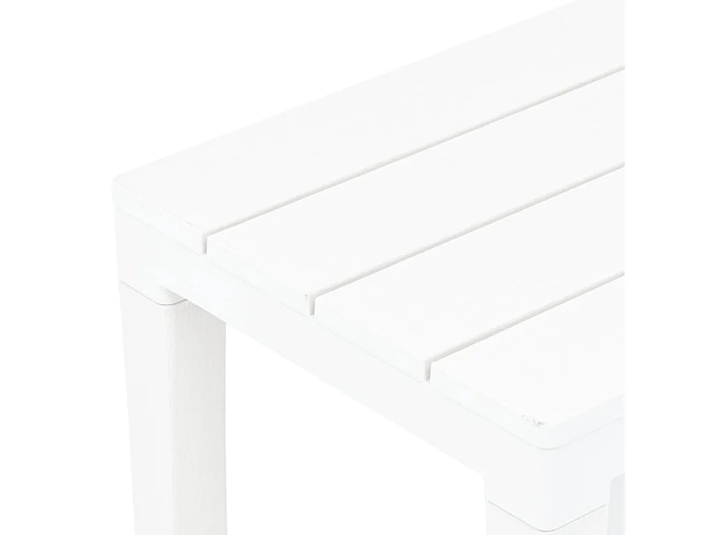 Panche da Giardino 2 pz. Plastica Bianca