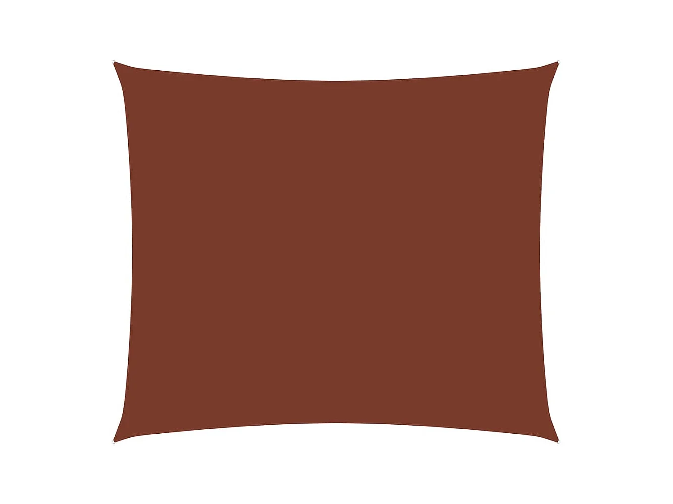 Voile de parasol tissu oxford rectangulaire 2x3 m terre cuite