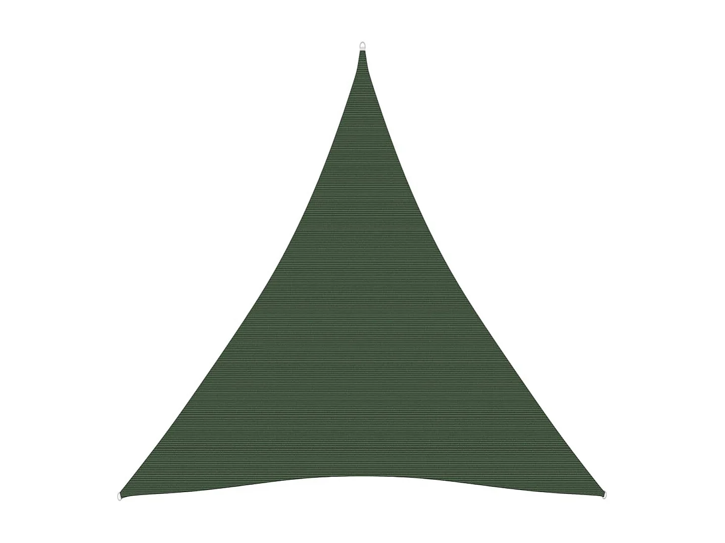 Vela de sombra 160 g/m² Verde oscuro 4x5x5 m HDPE