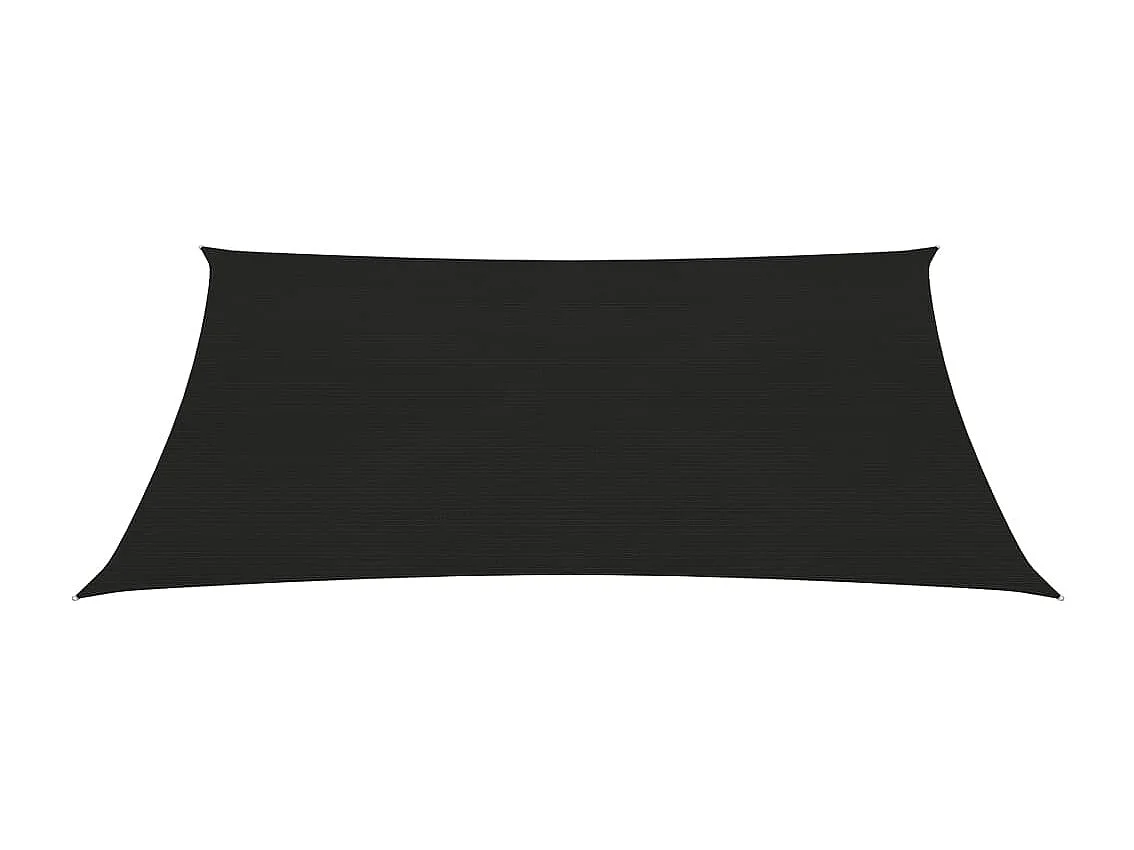 Vela ombreggiante 160 g/m² Nera 3x4 m HDPE