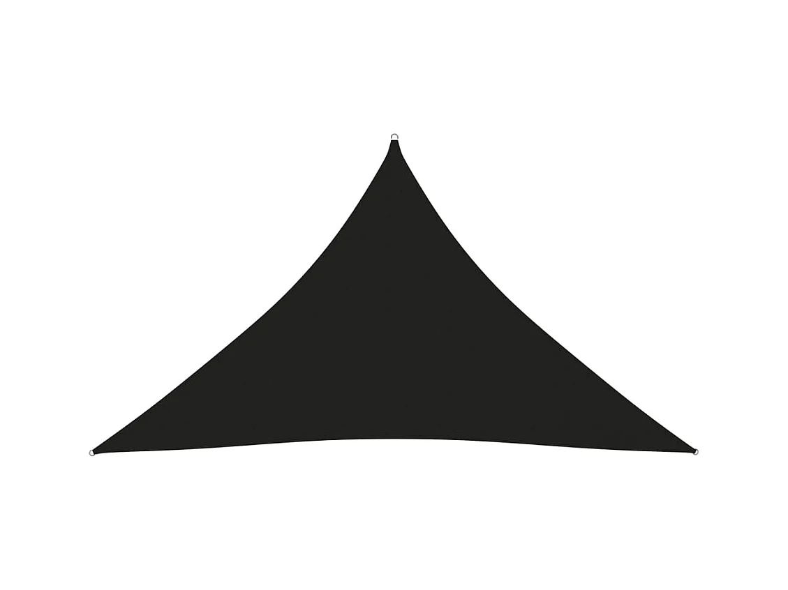 Vela parasol triangular tela oxford 3,5x3,5x4,9 m negro