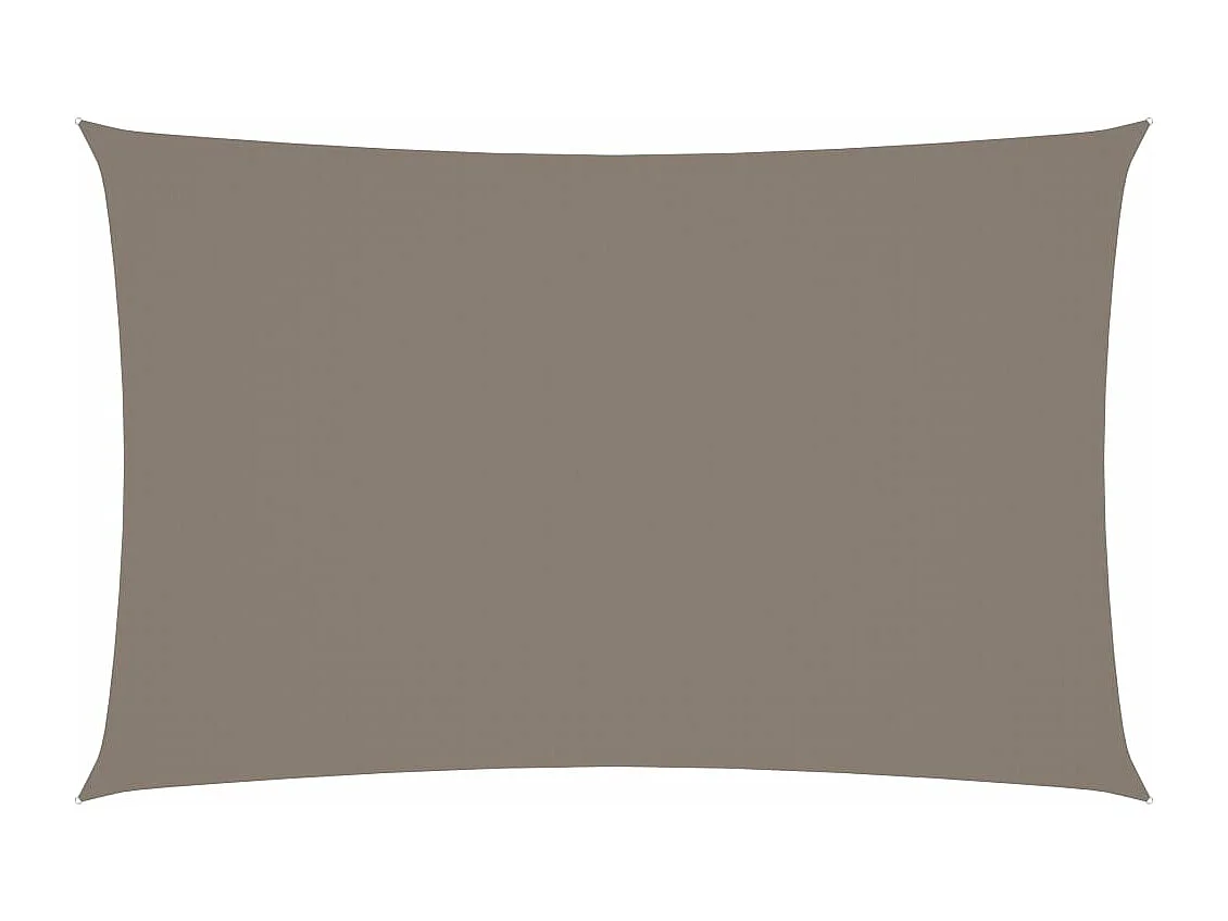 Sonnenschirmsegel rechteckiger Oxfordstoff 4x7 m Taupe