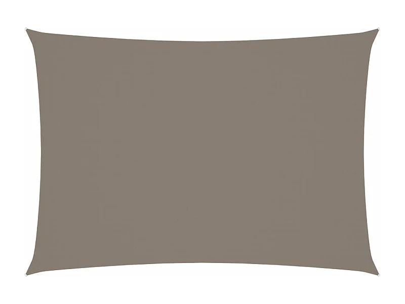 Parasolzeil rechthoekig oxford stof 3x4m taupe