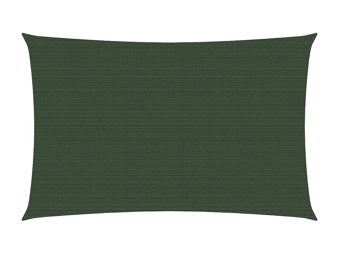 Voile d'ombrage 160 g/m² Vert foncé 2x4 m PEHD