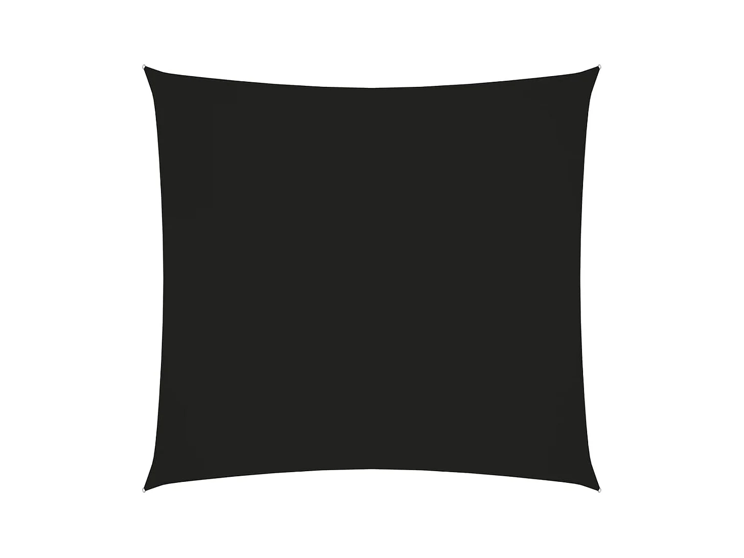 Voile de parasol tissu oxford carré 5x5 m noir